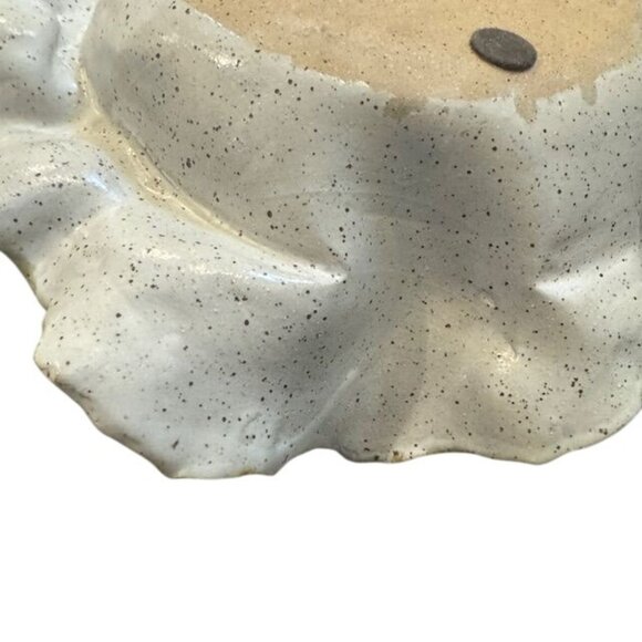 Handcrafted Ceramic Leaf-Shaped Bowl & Tray Set With Grape Detailing Nature-Insp - Picture 13 of 13